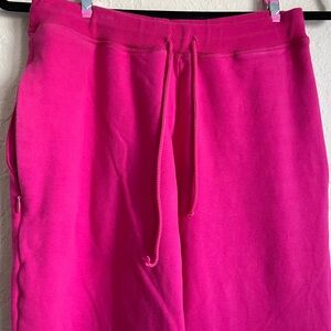 Lily Pulitzer Pink Pull-on Drawstring Pockets Zippers Track Workout Pants Small